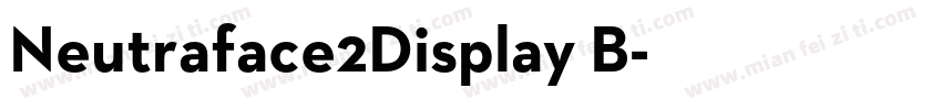 Neutraface2Display B字体转换